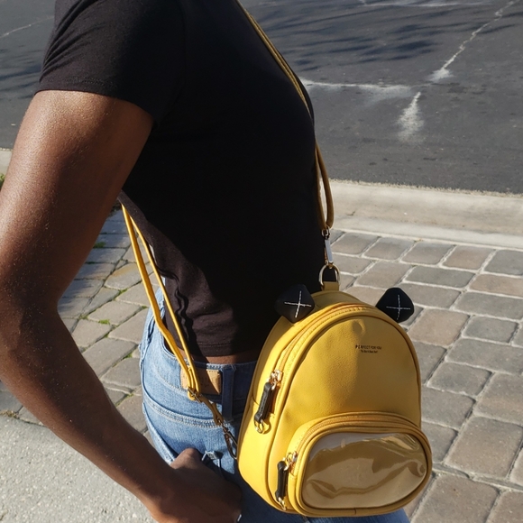 Mustard Yellow Mini Bag With Ears - Picture 7 of 7